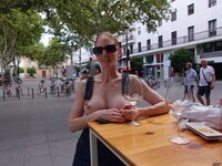 Exhibitionist wife Mia