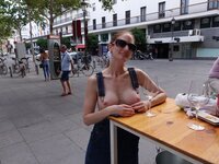 Exhibitionist wife Mia