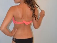 Hot college girlfriend posing naked for bf with friend