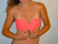 Hot college girlfriend posing naked for bf with friend