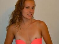 Hot college girlfriend posing naked for bf with friend