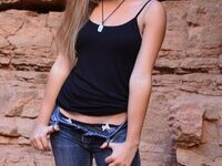 Hot college girlfriend posing naked for bf with friend