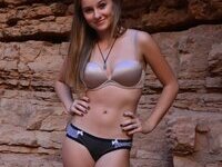 Hot college girlfriend posing naked for bf with friend