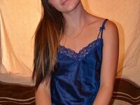 Hot college girlfriend posing naked for bf with friend