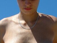 Yummy nipples nudist wife