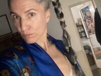 46 year old gray-haired woman