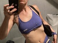 46 year old gray-haired woman
