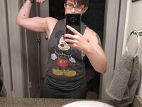 Muscled bisexual tomboy