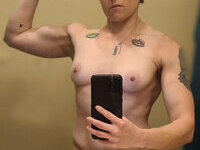 Muscled bisexual tomboy