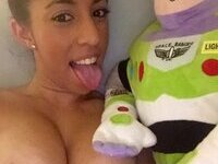 American soccer player with perfect big boobs