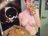 Busty American teen selfshots