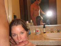 Happy girlfriend facials