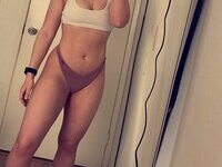Perfect blonde selfie girl private nudes close up and masturbate