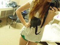 Perfect redhead teen selfshots