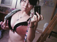 Busty Asian selfie nudes