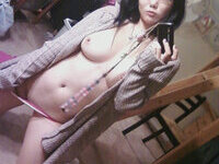 Busty Asian selfie nudes