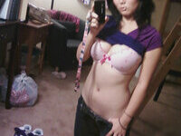 Busty Asian selfie nudes
