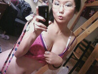 Busty Asian selfie nudes