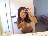 Busty Asian selfie nudes