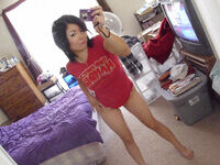 Busty Asian selfie nudes