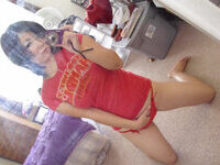 Busty Asian selfie nudes