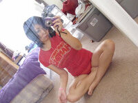 Busty Asian selfie nudes