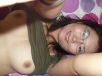 Busty Asian selfie nudes