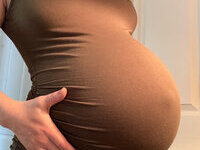 Pregnant wife selfies shared by hubbie