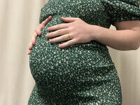 Pregnant wife selfies shared by hubbie