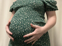 Pregnant wife selfies shared by hubbie