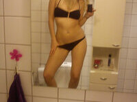 Stunning blonde girlfriend home selfies