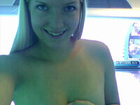 Stunning blonde girlfriend home selfies