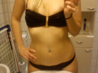 Stunning blonde girlfriend home selfies
