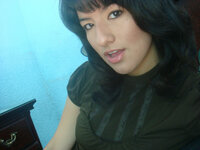 Sweet hairy Latina posing naked at home