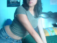 Sweet hairy Latina posing naked at home