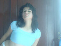 Sweet hairy Latina posing naked at home