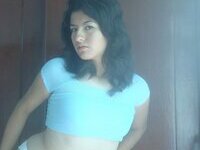 Sweet hairy Latina posing naked at home
