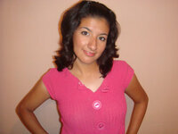 Sweet hairy Latina posing naked at home