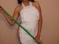 Sweet hairy Latina posing naked at home
