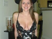 Adorable nudist girlfriend