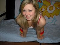 Blonde girl pussy insertion