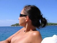 Brunette teen nudist beach and home sex fun