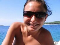 Brunette teen nudist beach and home sex fun