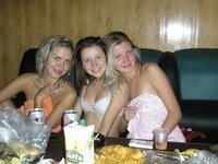 Six russian amateur girls at sauna