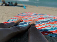 Florida couple having fun in the sun