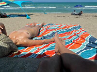 Florida couple having fun in the sun