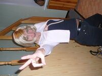 Horny blond bride honeymoon trip