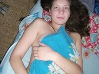 Hot girlfriend flashed at home