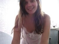 Hot girlfriend flashed at home