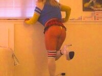 Blonde Raquel in Her Old High Skool Uniform